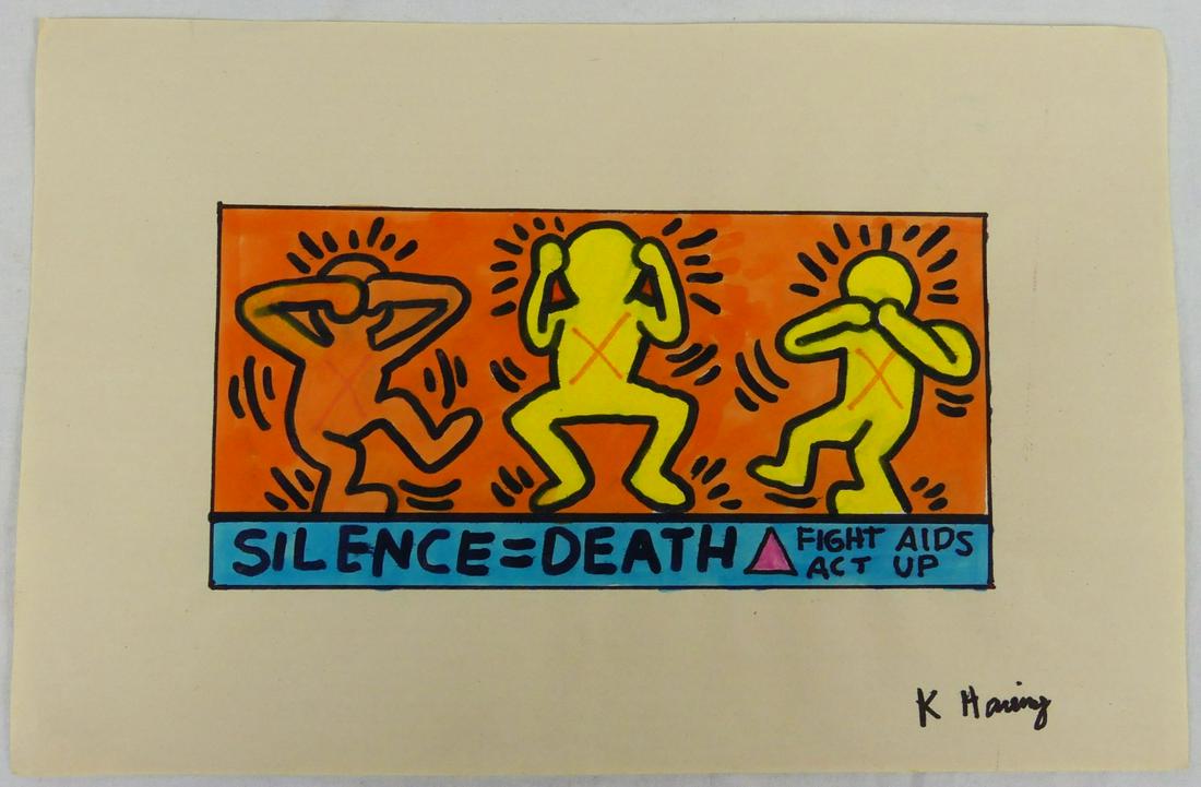 Silence = Death | Keith Haring