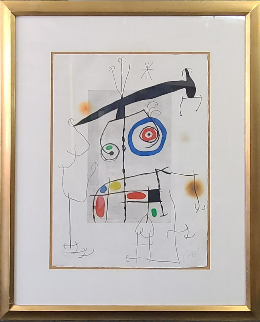 JOAN MIRO 'L'HOMME AU BALANCIER' AQUATINT ETCHING (1 of 7)