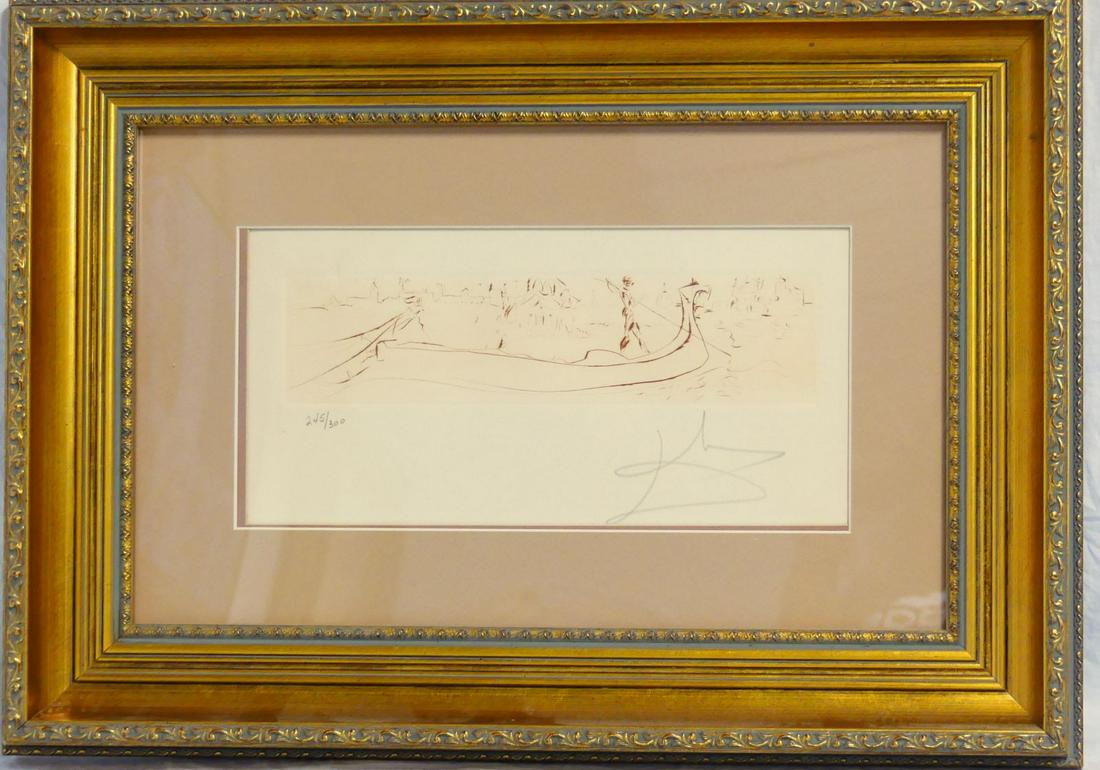 SALVADOR DALI 'VISION OF VENICE' ENGRAVING (1 of 5)