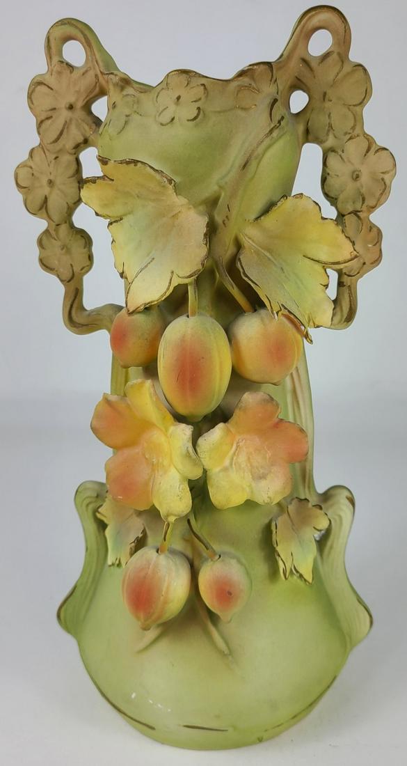 JOSEF STRNACT TURN TEPLITZ MAJOLICA VASE 4411 (1 of 6)