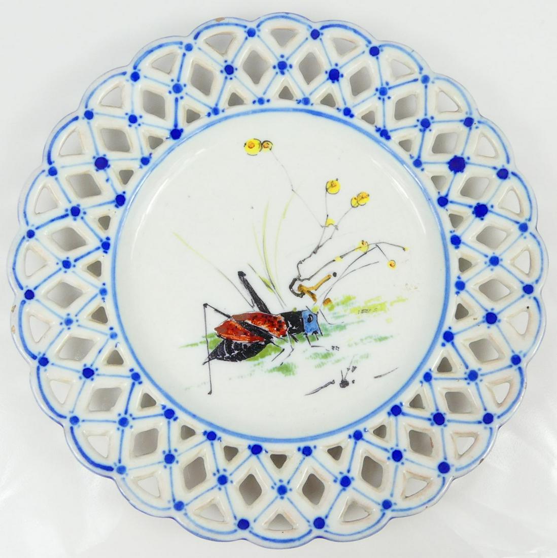 6pc ESCALIER DE CRYSTAL FRENCH FAIENCE PLATES (1 of 12)