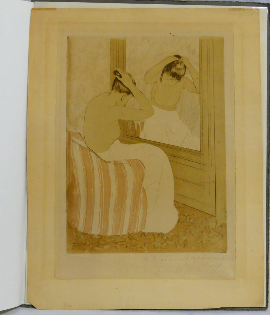 MARY CASSATT 'THE COIFFURE' ETCHING (1 of 3)