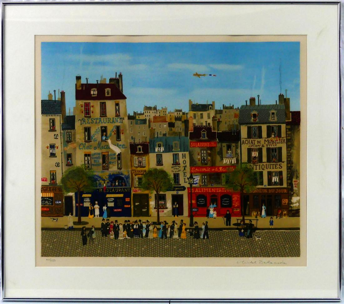 MICHEL DELACROIX 'AU BONHEUR DU JOUR' LITHOGRAPH (1 of 6)