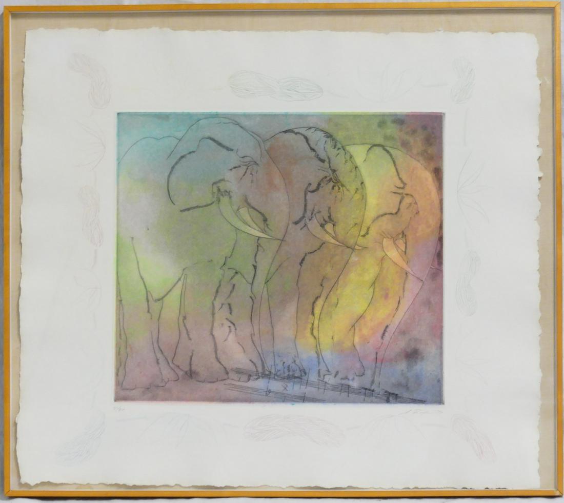 STANLEY BOXER 'ELEPHANTS' ETCHING WITH AQUATINT (1 of 5)