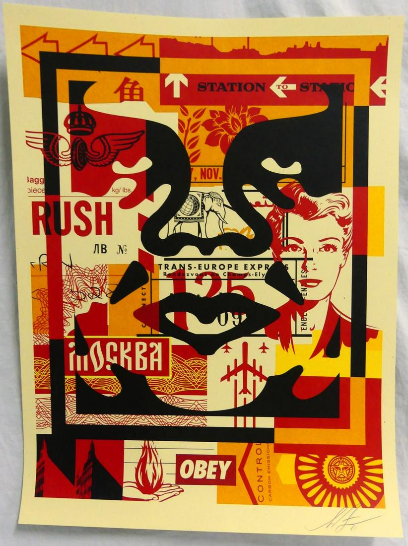 SHEPARD FAIREY 'OBEY ANDRE THE GIANT' LITHO SIGNED (1 of 4)