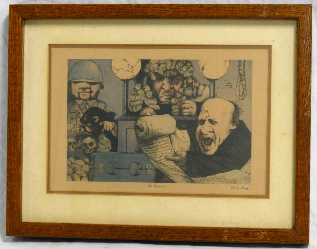 CHARLES BRAGG 'THE INDICTMENT' LITHOGRAPH (1 of 5)