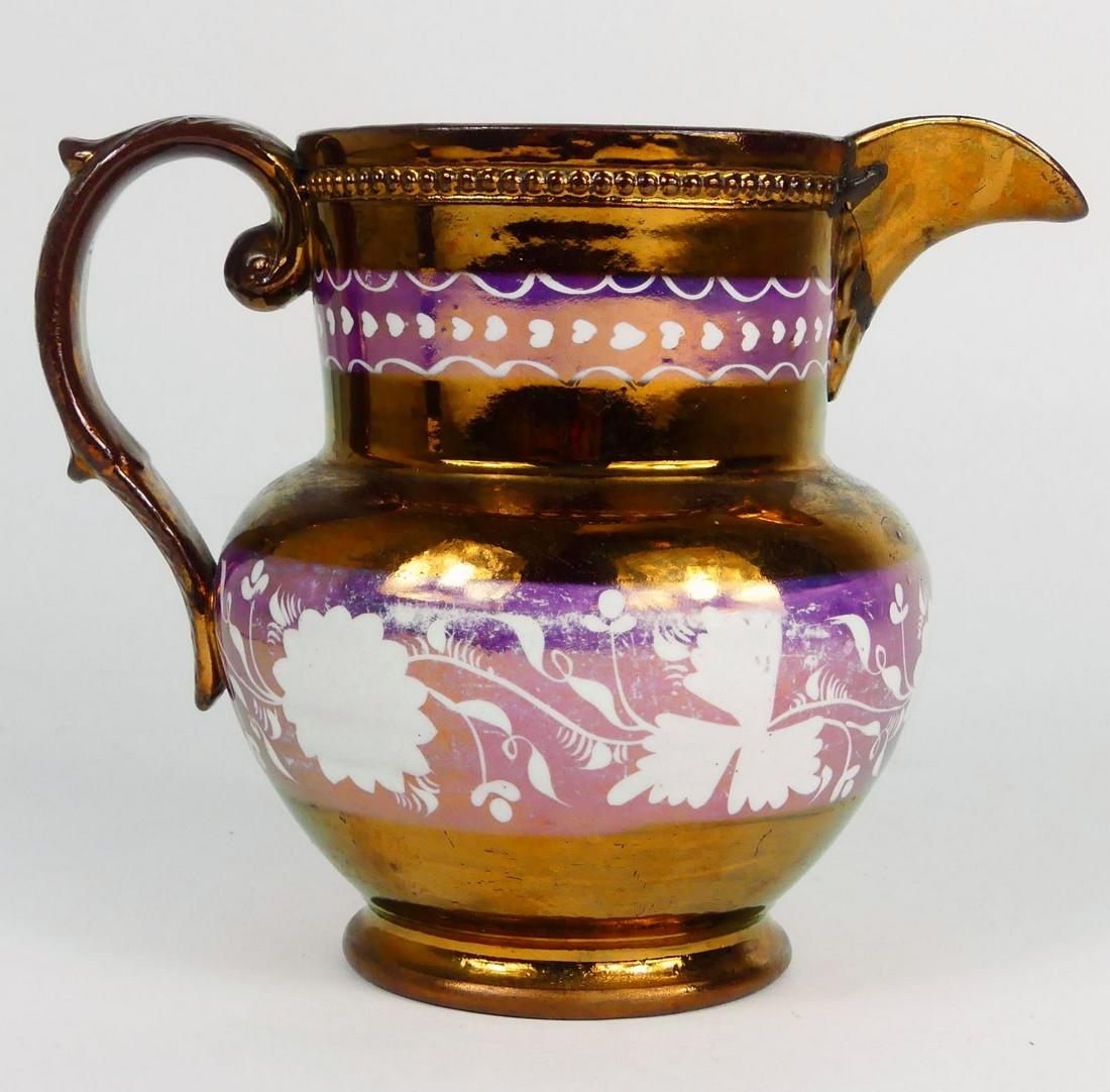 COPPER LUSTER PITCHER (1 of 6)