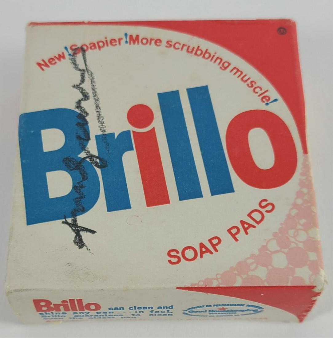 ANDY WARHOL HAND SIGNED BRILLO BOX (1 of 6)