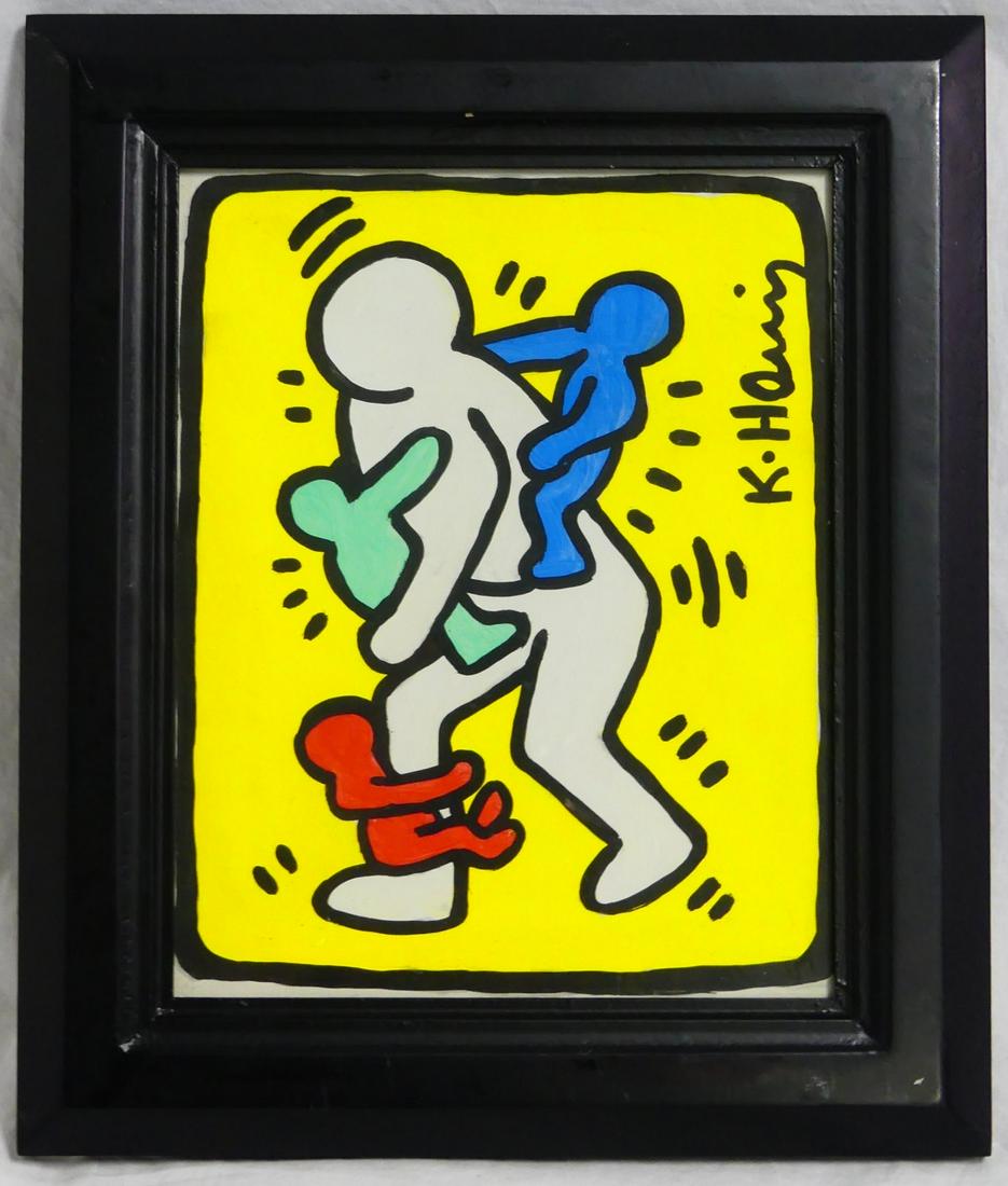 AFTER KEITH HARING MIXED MEDIA ON PAPER (1 of 5)