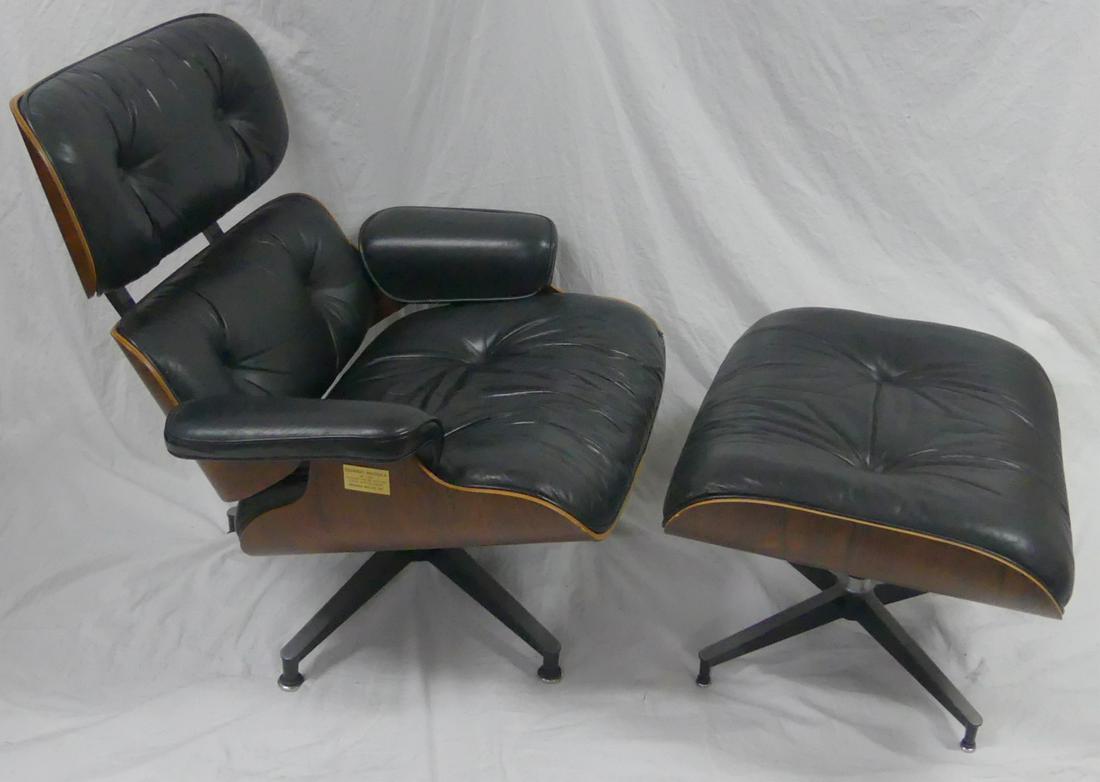 EAMES FOR HERMAN MILLER LOUNGE CHAIR & OTTOMAN (1 of 13)