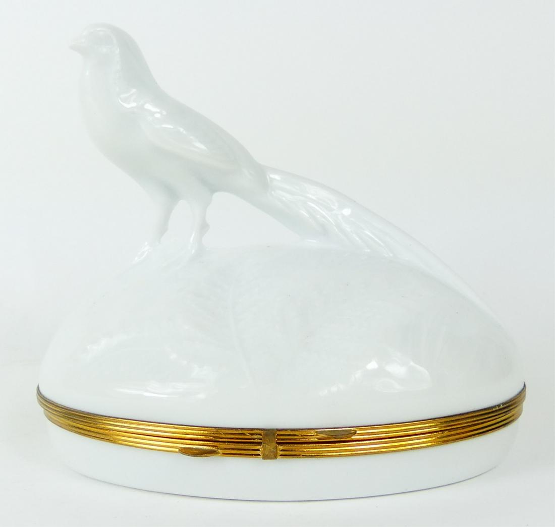 CHAMART LIMOGES PORCELAIN PHEASANT BOX (1 of 6)