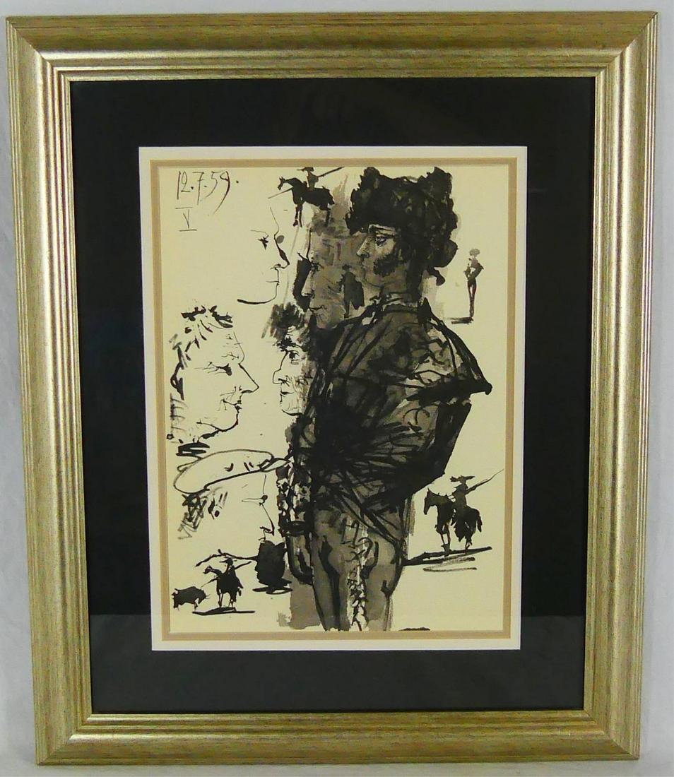 PABLO PICASSO 'TOROS Y TOREROS' LITHOGRAPH (1 of 5)