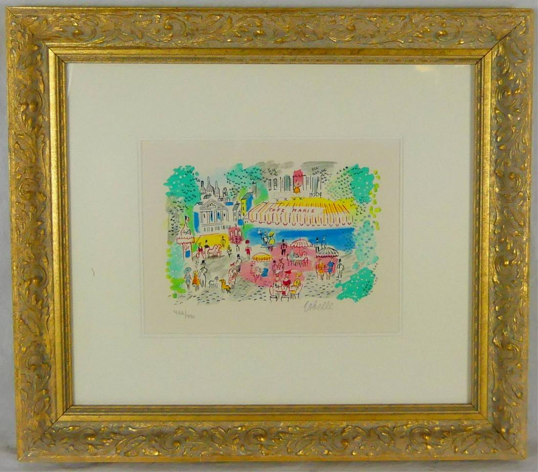CHARLES COBELLE 'CHEZ MARIE' LITHOGRAPH (1 of 5)