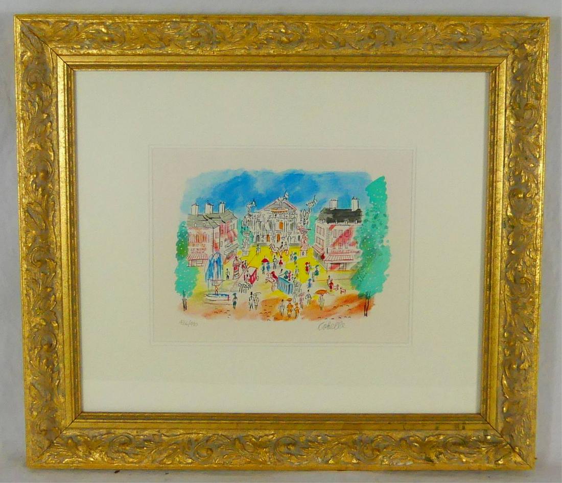 CHARLES COBELLE 'PALAIS GARNIER' LITHOGRAPH (1 of 5)