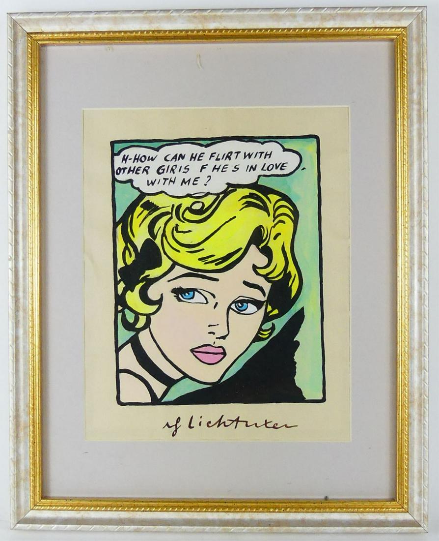 PORTRAIT MIXED MEDIA AFTER ROY LICHTENSTEIN (1 of 5)
