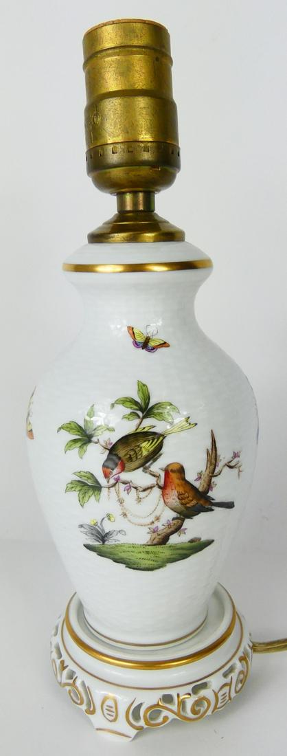 HEREND ROTHSCHILD PORCELAIN LAMP (1 of 7)