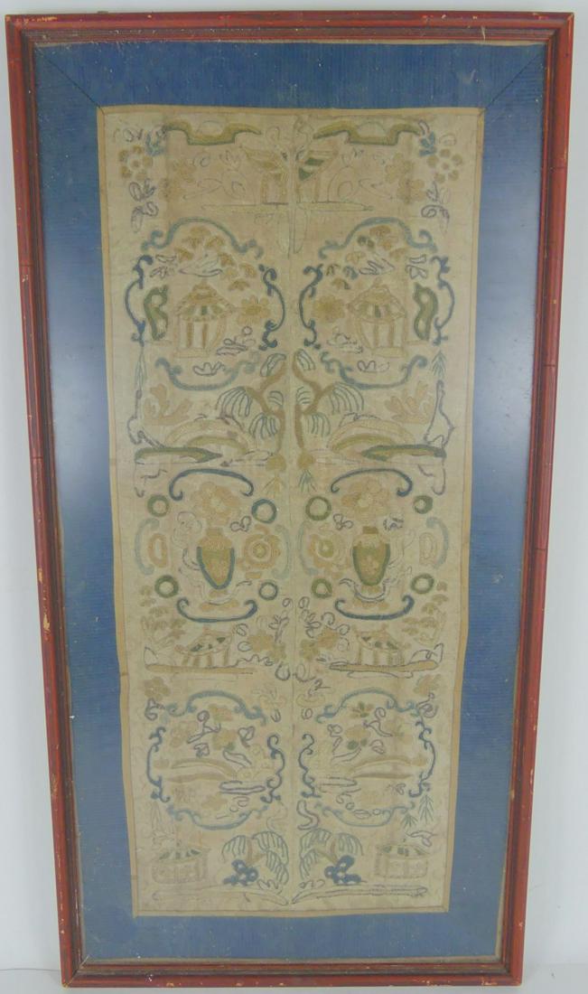 CHINESE ANTIQUE SILK EMBROIDERY (1 of 3)
