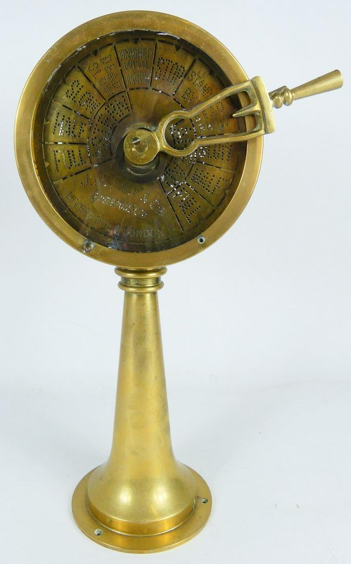 Chadburns Liverpool & London Brass Ship Telegraph