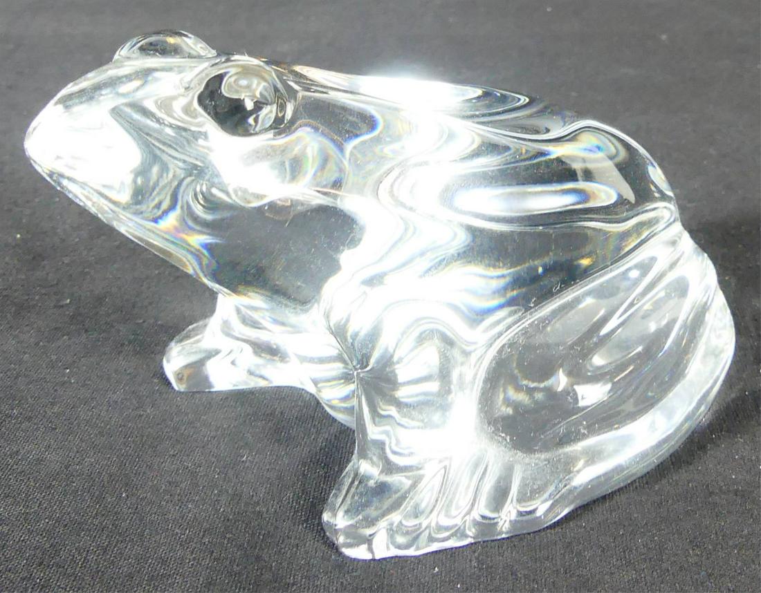BACCARAT CRYSTAL FROG FIGURINE (1 of 7)