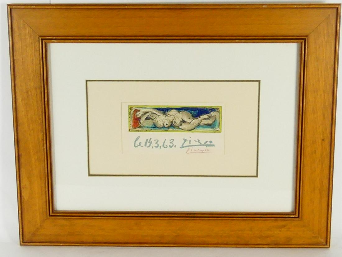 PABLO PICASSO 'FEMME NUE COUCHEE' LITHOGRAPH (1 of 4)