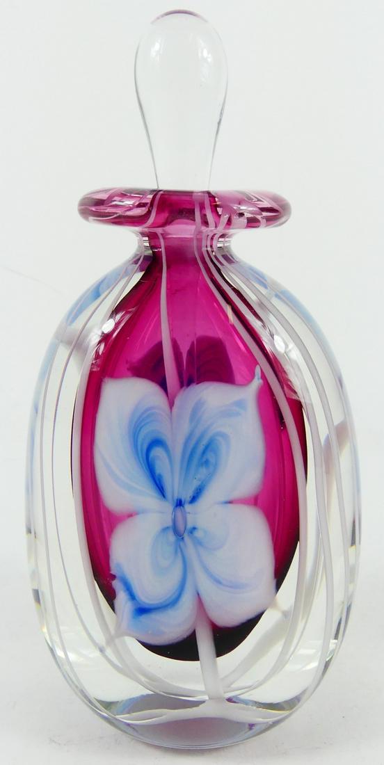 SIGNED ART GLASS PERFUME BOTTLE (1 of 6)