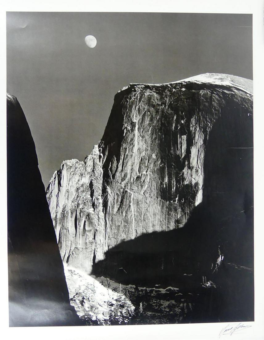 ANSEL ADAMS 'MOON AND HALF DOME' SIGNED (1 of 4)