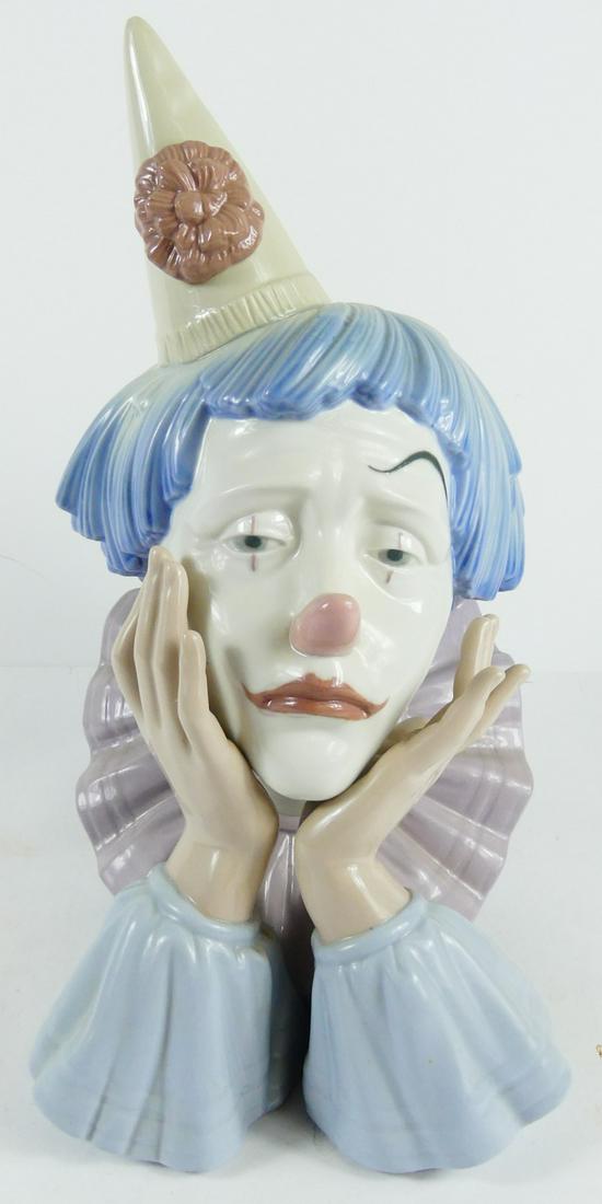 LLADRO 'CLOWNS HEAD' PORCELAIN FIGURINE (1 of 7)
