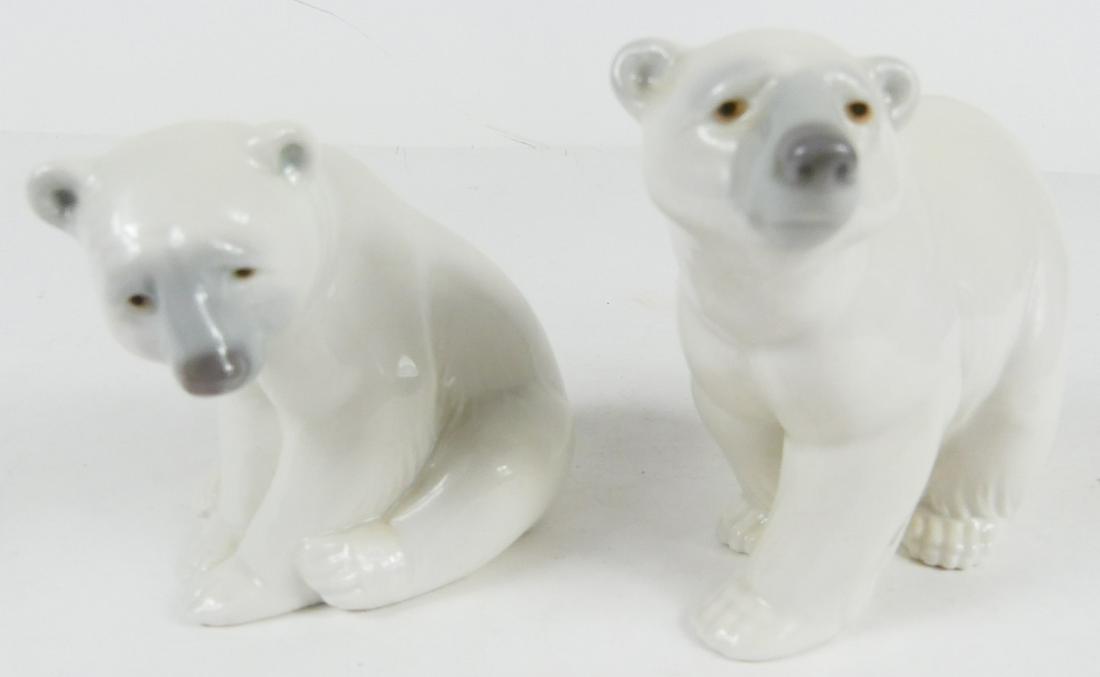 2pc LLADRO PORCELAIN POLAR BEAR FIGURINES (1 of 7)