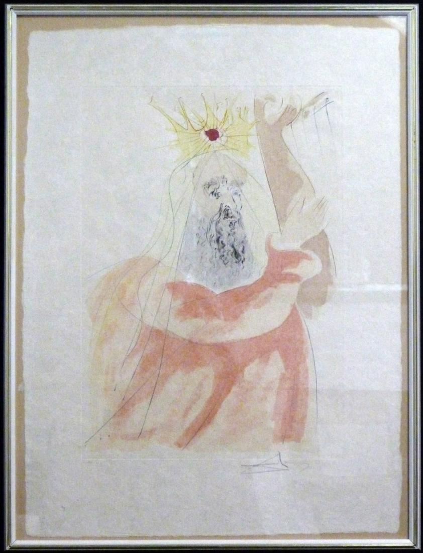 SALVADOR DALI 'KING DAVID' COLOR ETCHING (1 of 7)