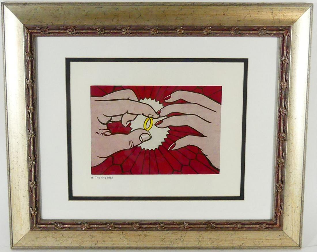 ROY LICHTENSTEIN 'THE RING' OFFSET LITHOGRAPH (1 of 5)