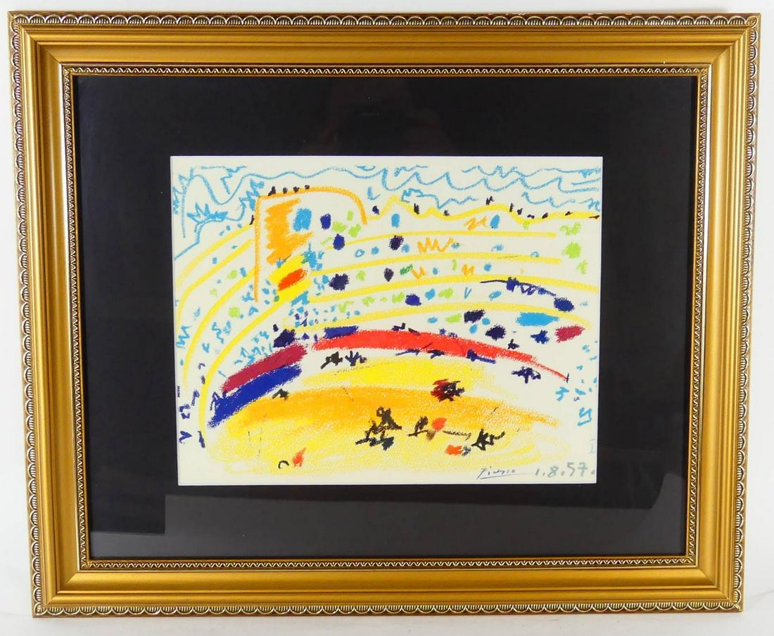 PICASSO 'LES ARENES IV' LITHOGRAPH (1 of 5)