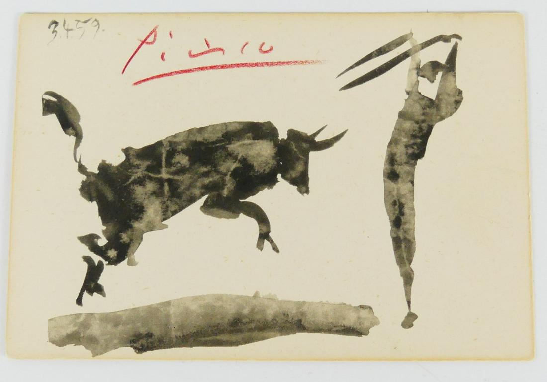 PICASSO 'TORO Y TOREROS VIII' OFFSET LITHOGRAPH (1 of 4)