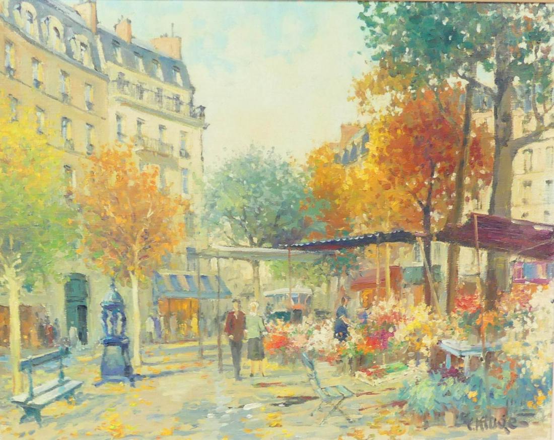 CONSTANTIN KLUGE OIL PAINTING ON CANVAS (1 of 7)