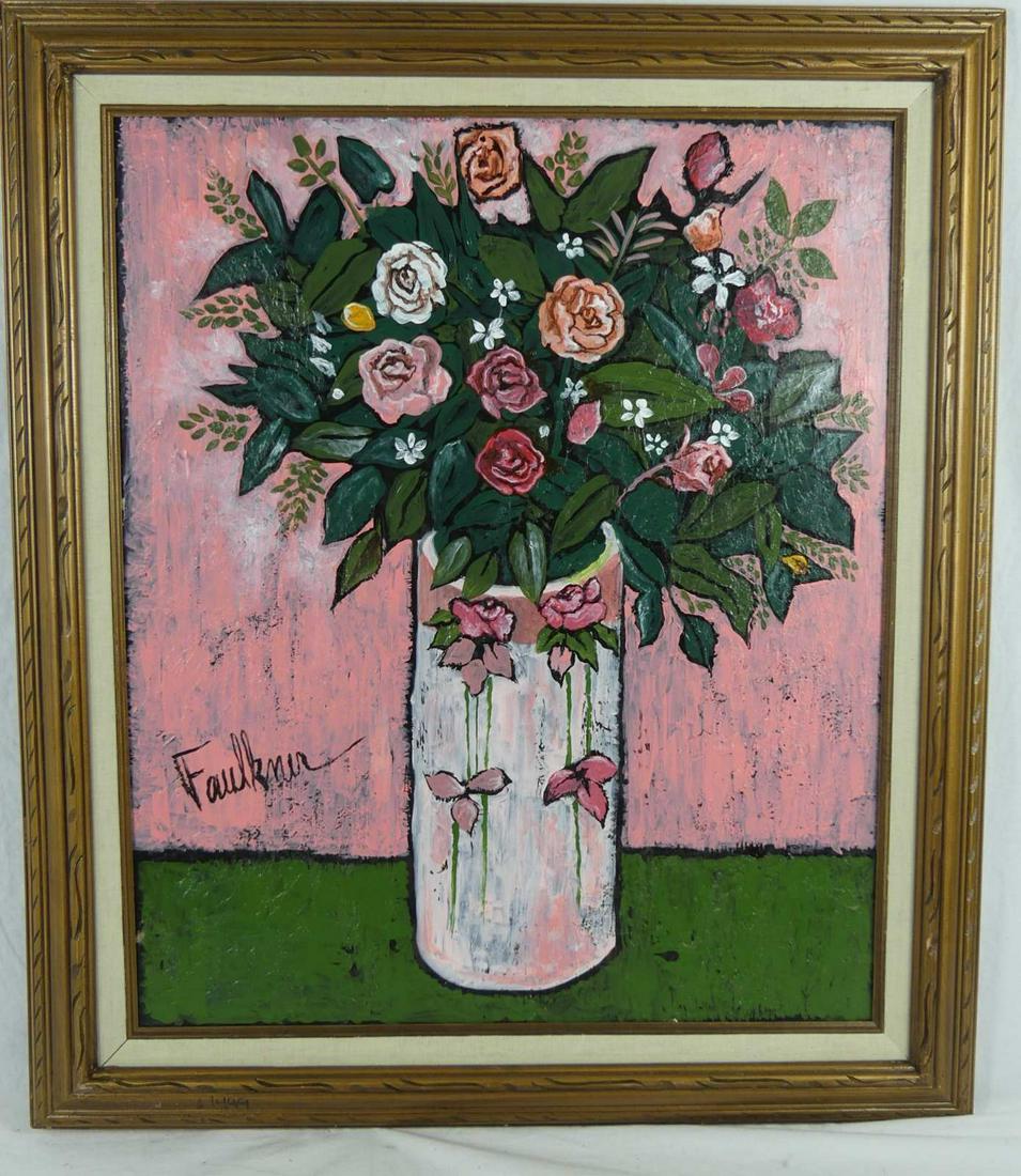 HENRY FAULKNER (MANNER) OIL PAINTING ON MASONITE (1 of 5)