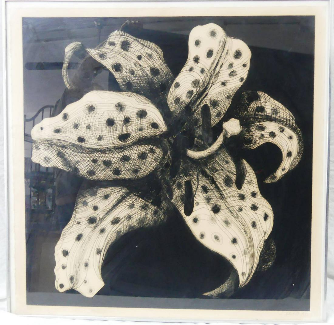 LOWELL NESBITT 'SPOTTED LILY' ETCHING (1 of 6)