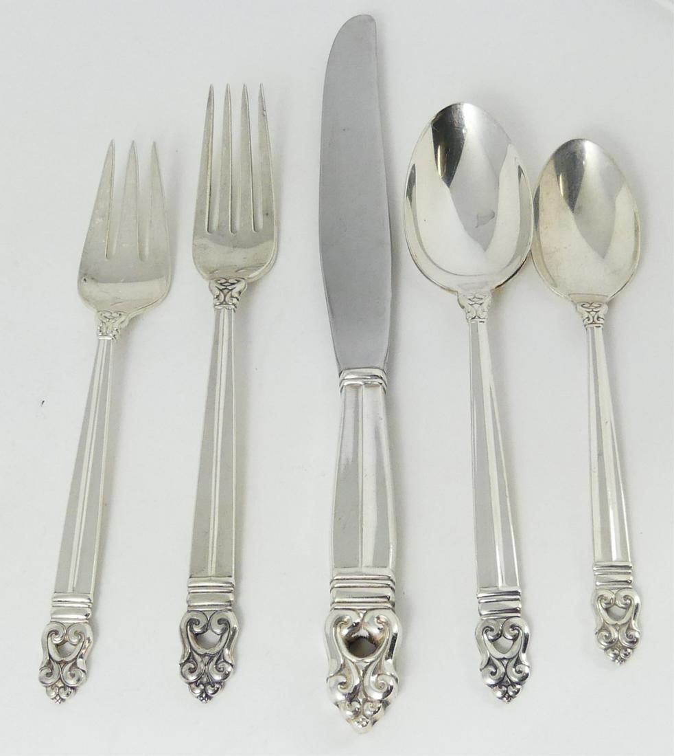 59pc INTERNATIONAL ROYAL DANISH STERLING FLATWARE (1 of 6)