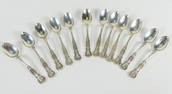 12pc GORHAM 'BUTTERCUP' STERLING DEMITASSE SPOONS