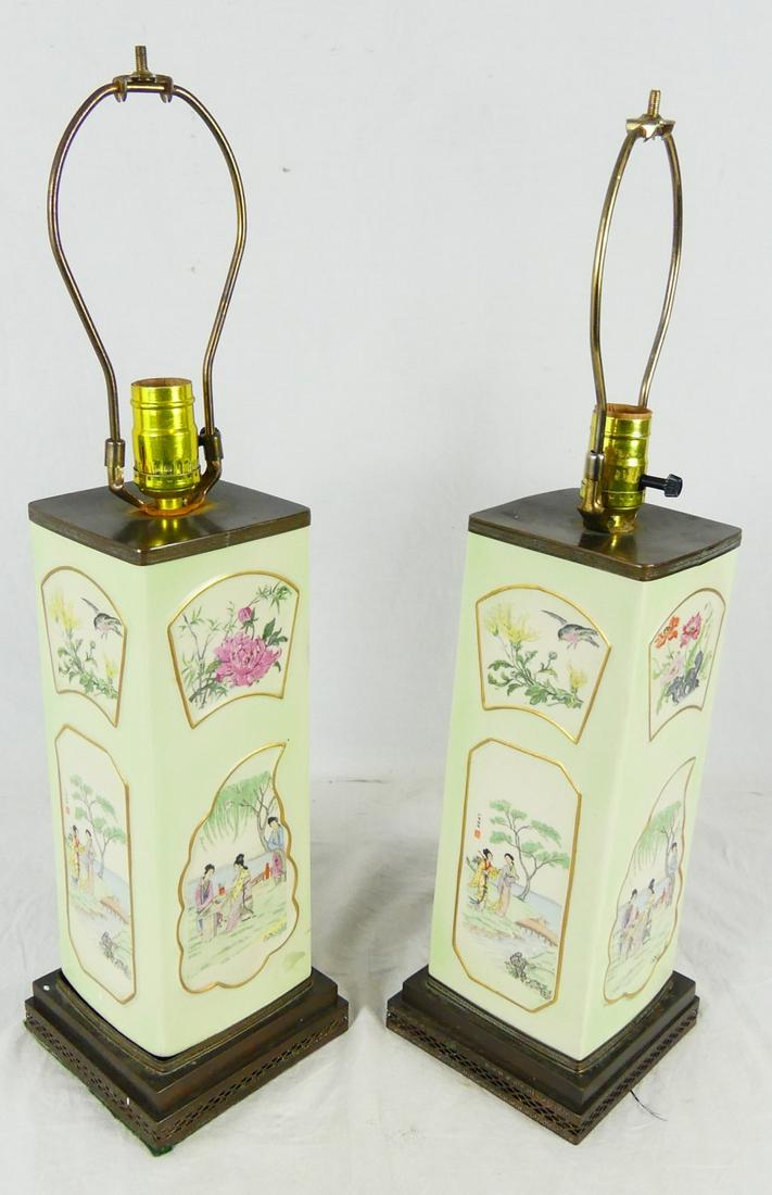 PR CHINESE RECTANGULAR PORCELAIN LAMPS (1 of 13)