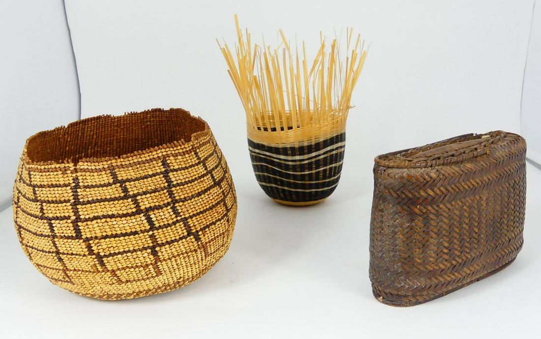 3pc WOVEN BASKETS & BOX (1 of 7)