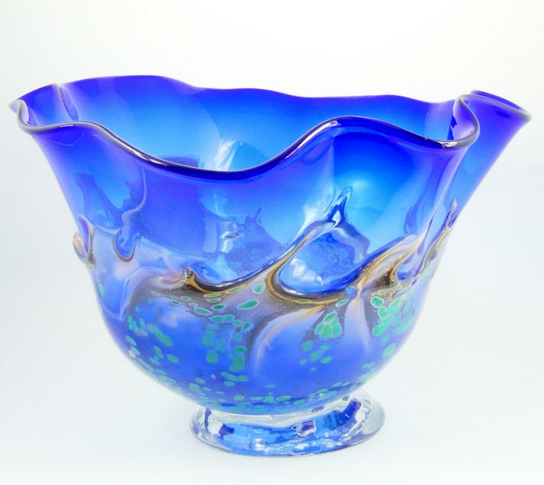 DIERK VAN KEPPEL RCG STUDIO ART GLASS CENTER BOWL (1 of 8)