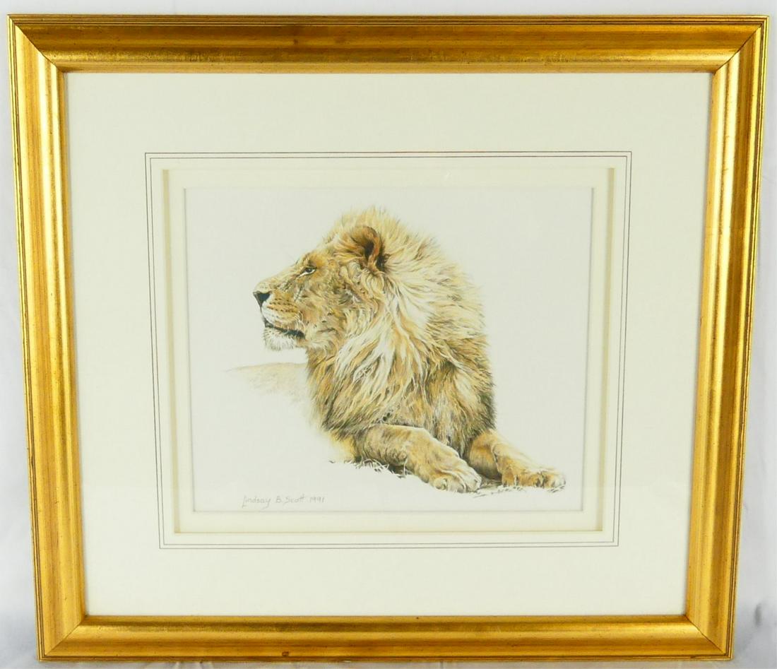 LINDSAY B SCOTT 'DISTANT THUNDER' COLORED PENCIL (1 of 8)