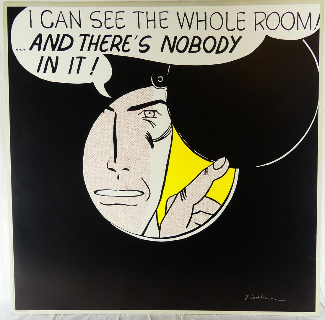 Roy Lichtenstein 'i Can See' Signed Silkscreen