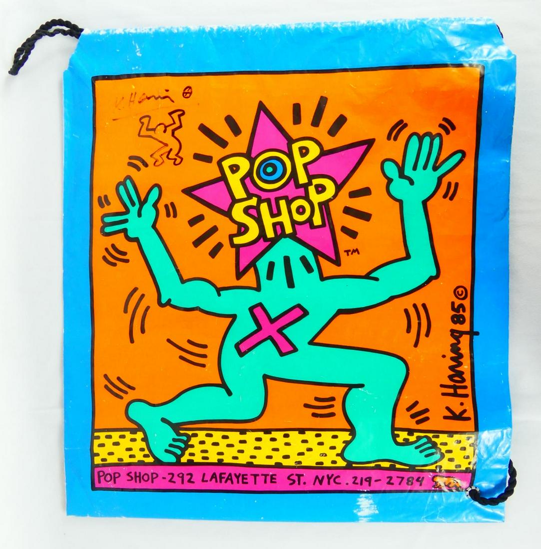KEITH HARING SIGNED POP SHOP SHOPPING BAG (1 of 7)