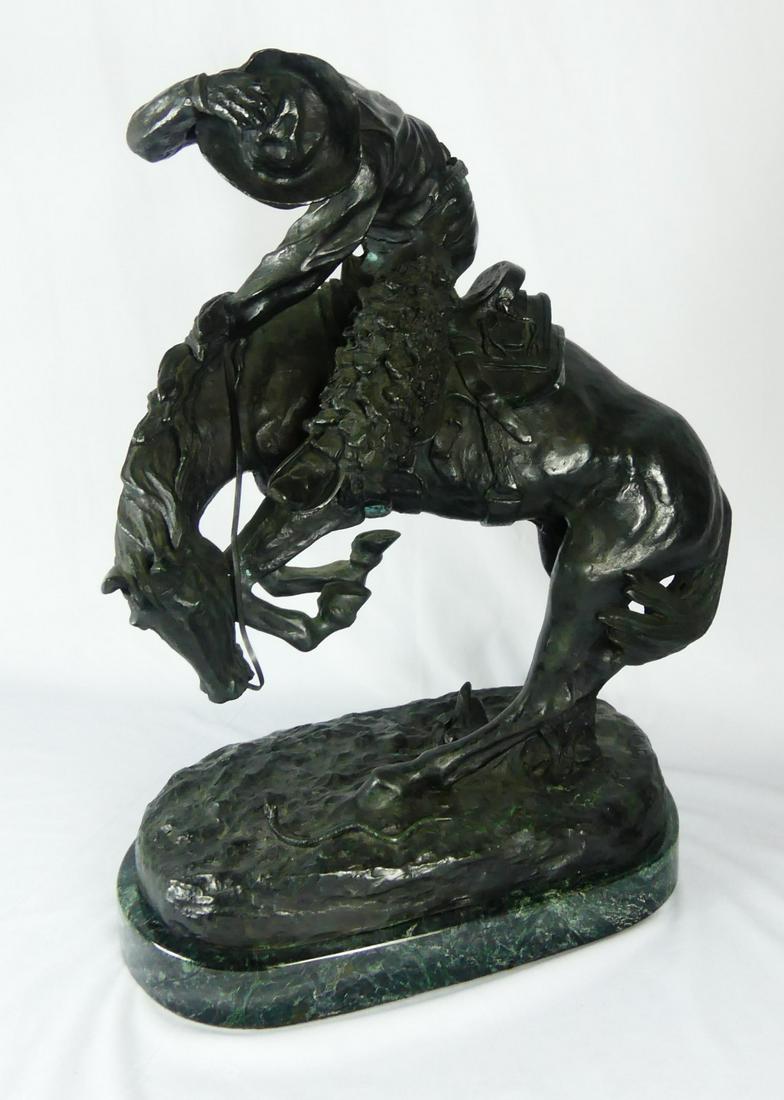 FREDERIC REMINGTON 'RATTLESNAKE' BRONZE SCULPTURE (1 of 9)