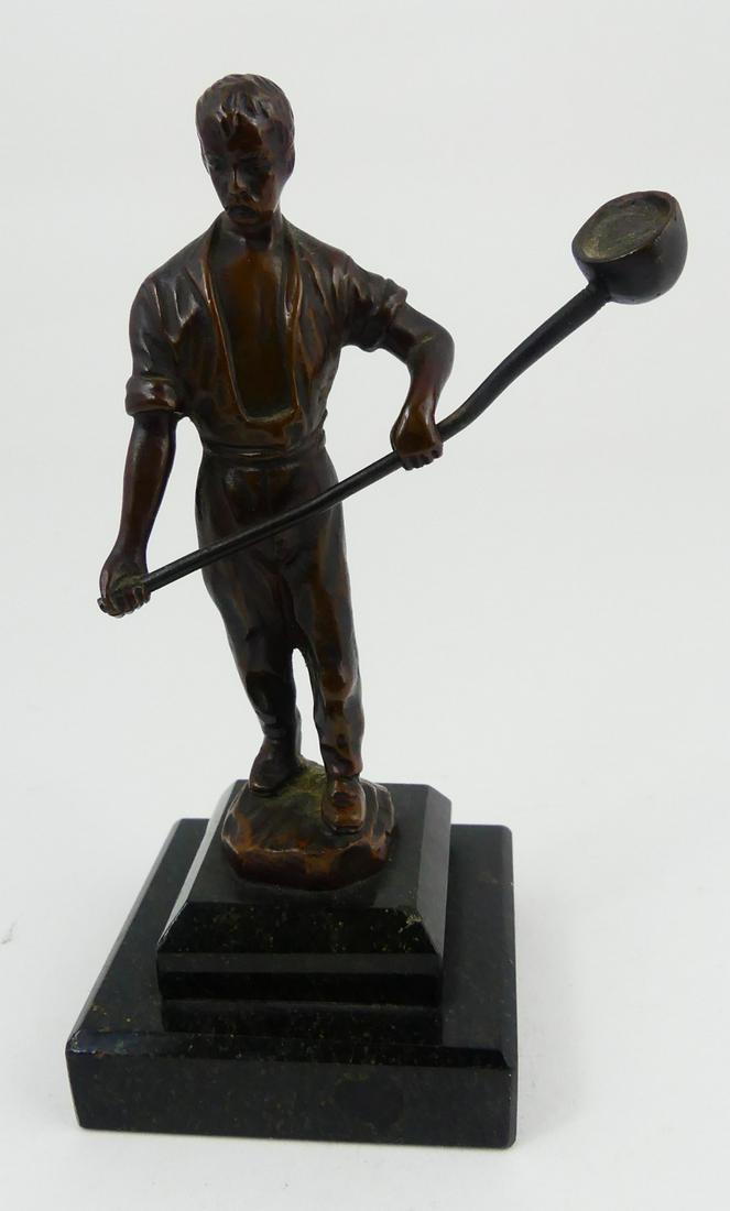 BRONZE SCULPTURE OF BLACKSMITH (1 of 6)