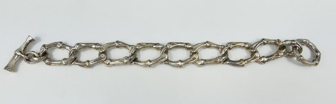 TIFFANY STERLING SILVER BAMBOO LINK BRACELET (1 of 3)