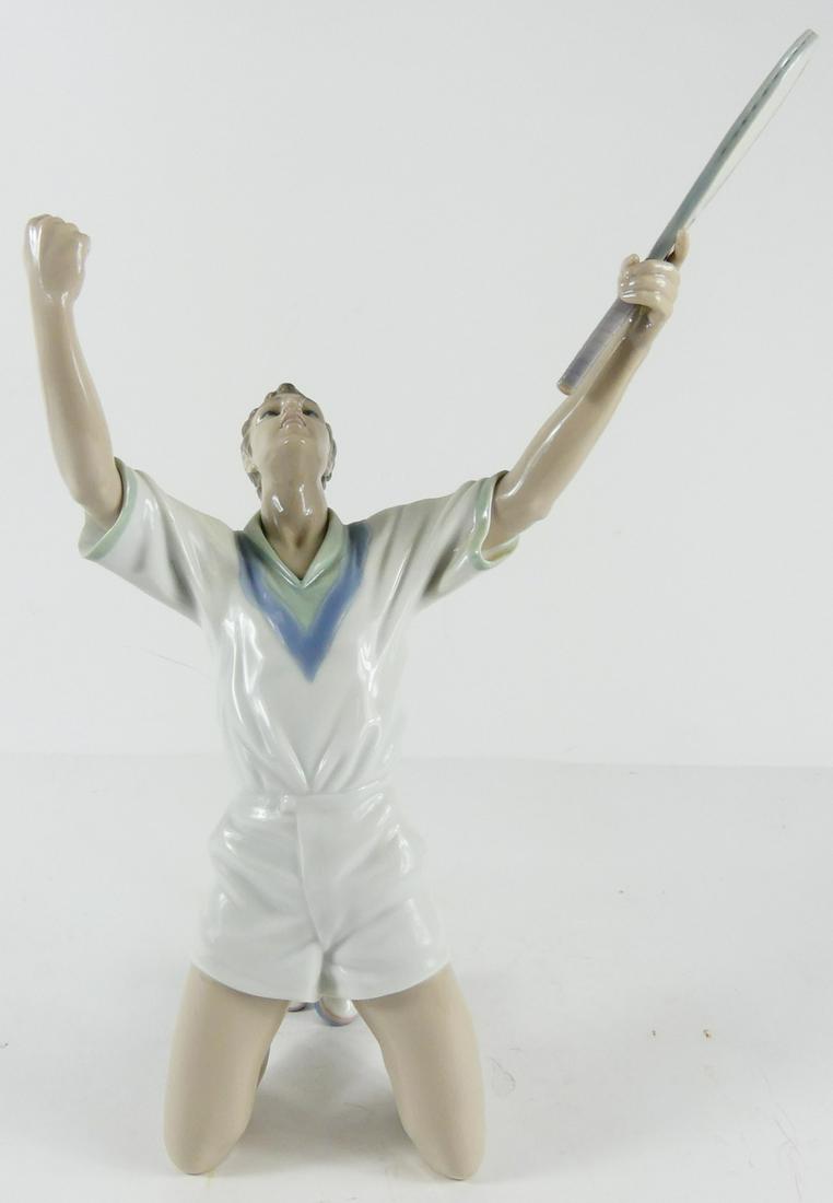 LLADRO 'TENNIS CHAMPION' PORCELAIN FIGURINE (1 of 6)