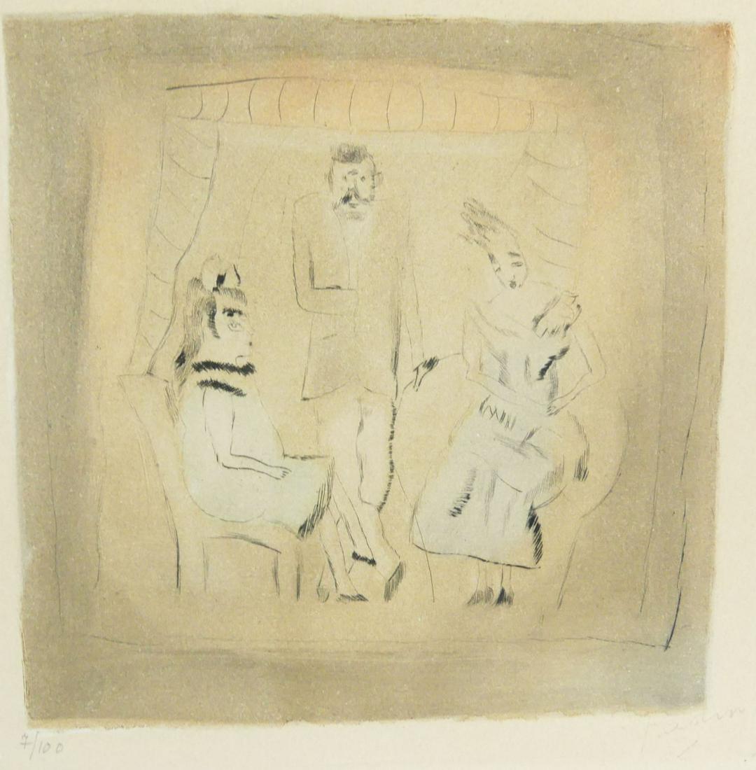 JULES PASCIN 'NOBLESSE MALGACHE' COLOR ETCHING (1 of 4)