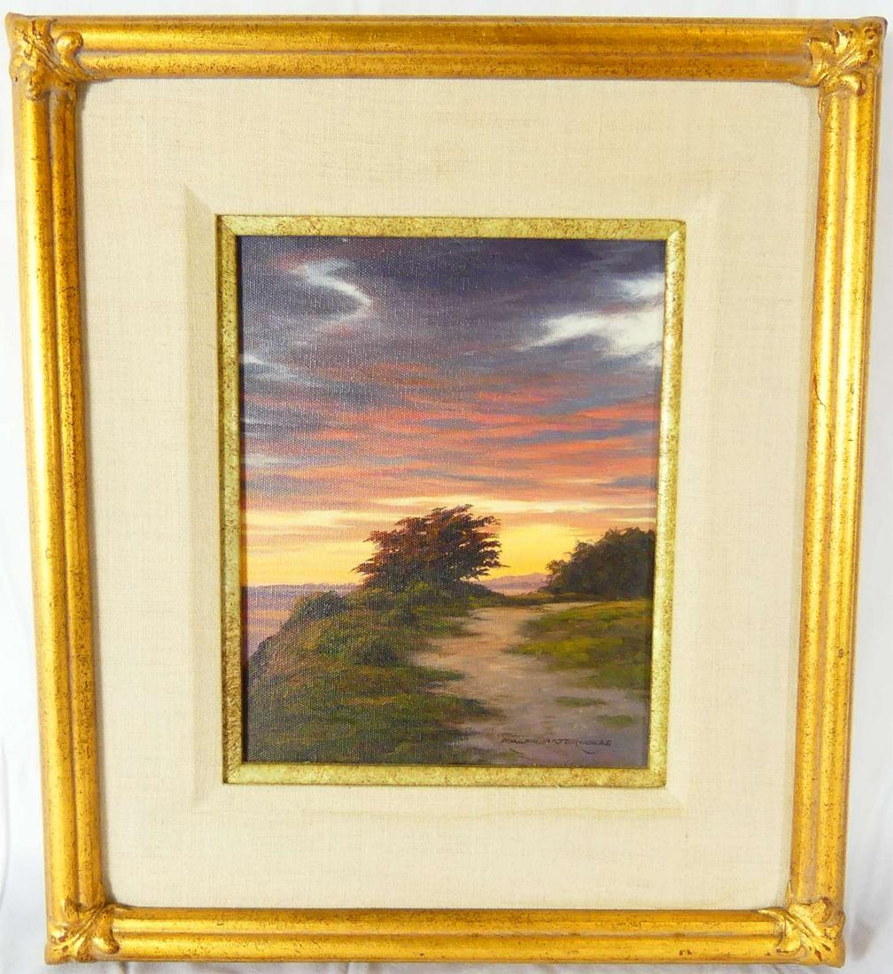 RALPH WATERHOUSE 'SUNSET' OIL PAINTING ON CANVAS (1 of 7)