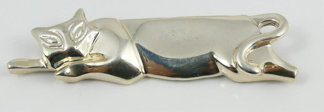 TIFFANY & CO STERLING SILVER CAT BROOCH (1 of 3)